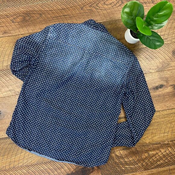 J.Crew Denim Button down star shirt 6 - Picture 2 of 8